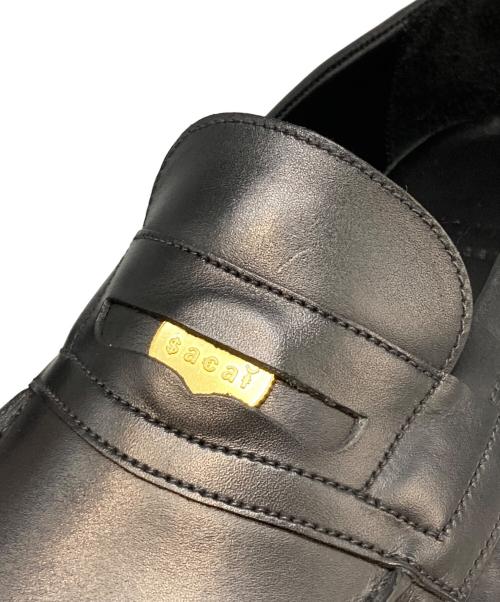 J.M.WESTON（ジェイエムウエストン）J.M.WESTON (ジェイエムウエストン) sacai (サカイ) シグニチャーローファー ブラック サイズ:7 1/2D(27.5cm程度)の古着・服飾アイテム