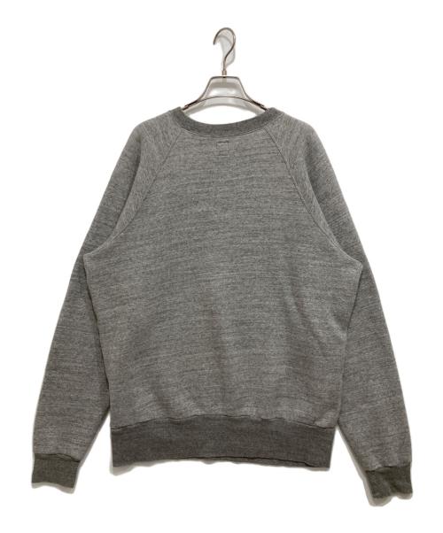 HUMAN MADE（ヒューマンメイド）HUMAN MADE (ヒューマンメイド) RAGLAN CREWNECK SWEATSHIRT グレー サイズ:XLの古着・服飾アイテム