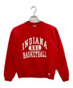 RUSSELL ATHLETICラッセルアスレチック）の古着「前Vスウェット」｜レッド