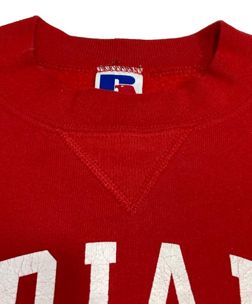 RUSSELL ATHLETIC（ラッセルアスレチック）RUSSELL ATHLETIC (ラッセルアスレチック) 前Vスウェット レッド サイズ:Lの古着・服飾アイテム