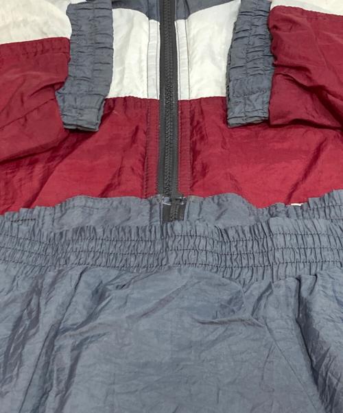 REEBOK（リーボック）REEBOK (リーボック) ナイロンジャケット ホワイト×レッド サイズ:Lの古着・服飾アイテム