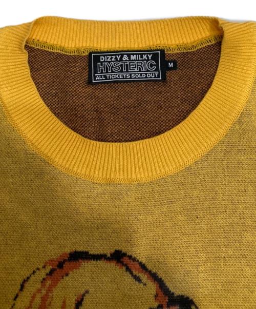 Hysteric Glamour（ヒステリックグラマー）Hysteric Glamour (ヒステリックグラマー) BANANAジャカード セーター イエロー サイズ:Mの古着・服飾アイテム