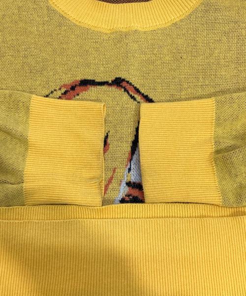 Hysteric Glamour（ヒステリックグラマー）Hysteric Glamour (ヒステリックグラマー) BANANAジャカード セーター イエロー サイズ:Mの古着・服飾アイテム