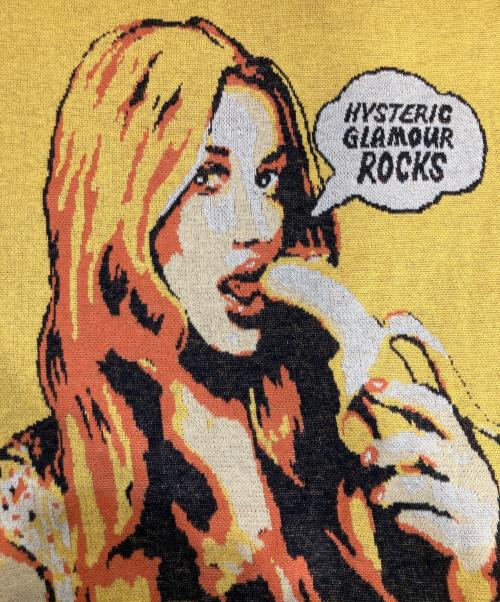 Hysteric Glamour（ヒステリックグラマー）Hysteric Glamour (ヒステリックグラマー) BANANAジャカード セーター イエロー サイズ:Mの古着・服飾アイテム