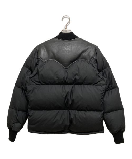 RockyMountainFeatherBed（ロッキーマウンテンフェザーベッド）RockyMountainFeatherBed (ロッキーマウンテンフェザーベッド) Hysteric Glamour (ヒステリックグラマー) ダウンレザージャケット ブラック サイズ:36 (S)の古着・服飾アイテム