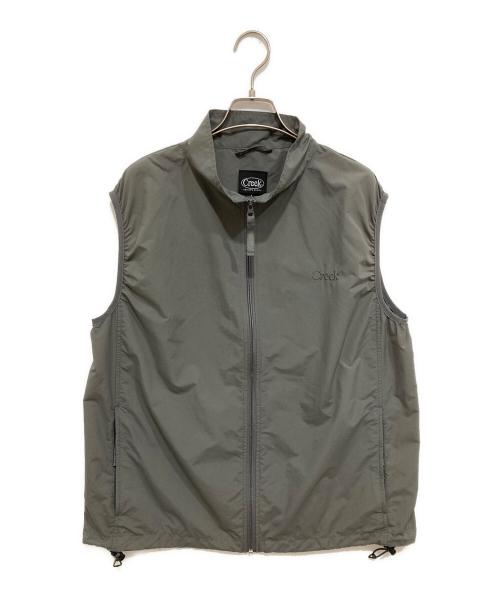 Creek Angler's Device（クリークアングラーズデヴァイス）Creek Angler's Device (クリークアングラーズデヴァイス) ナイロンベスト グレー サイズ:Lの古着・服飾アイテム