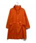 DESCENTE（デサント）の古着「HOODED OVER COAT」｜オレンジ