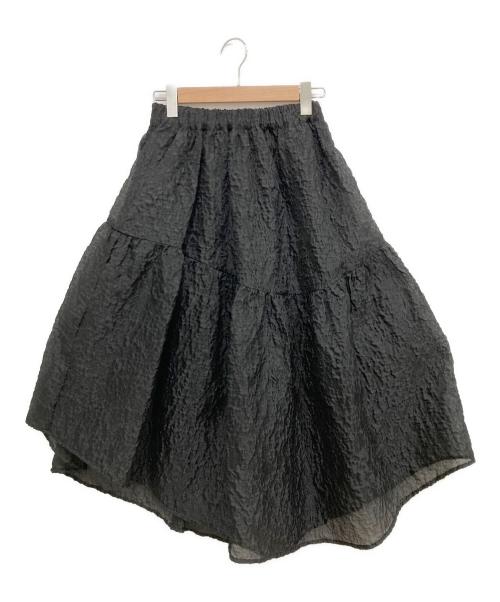 machatt（マチャット）machatt (マチャット) シアージャガードスカート ブラック サイズ:Freeの古着・服飾アイテム