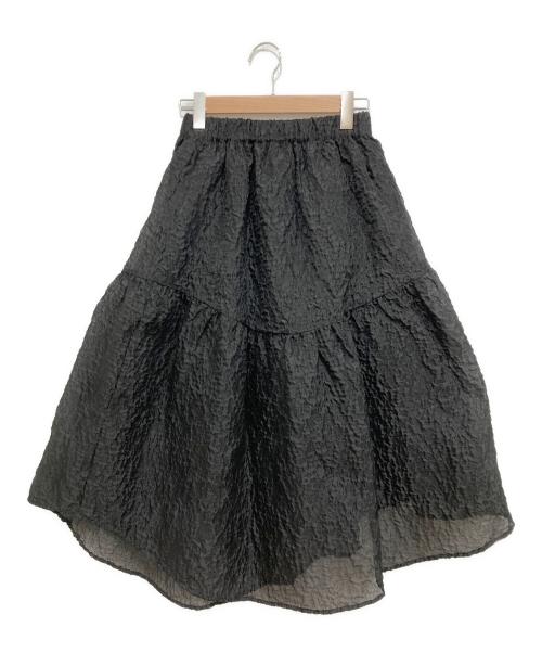 machatt（マチャット）machatt (マチャット) シアージャガードスカート ブラック サイズ:Freeの古着・服飾アイテム