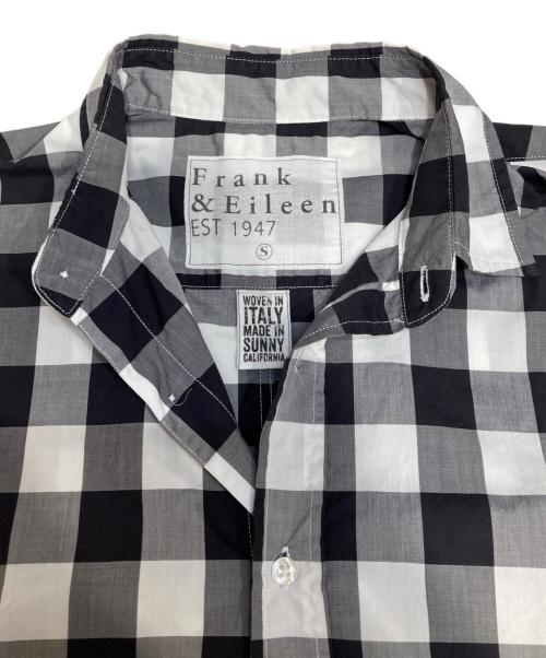 Frank&Eileen（フランクアンドアイリーン）Frank&Eileen (フランクアンドアイリーン) ギンガムチェックシャツ ホワイト×ブラック サイズ:Sの古着・服飾アイテム