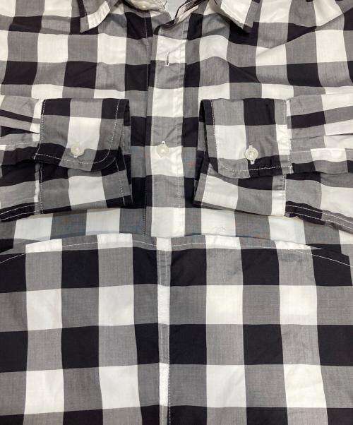 Frank&Eileen（フランクアンドアイリーン）Frank&Eileen (フランクアンドアイリーン) ギンガムチェックシャツ ホワイト×ブラック サイズ:Sの古着・服飾アイテム