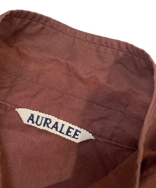 AURALEE（オーラリー）AURALEE (オーラリー) WASHED FINX TWILL BIG SHIRTS ブラウン サイズ:Lの古着・服飾アイテム