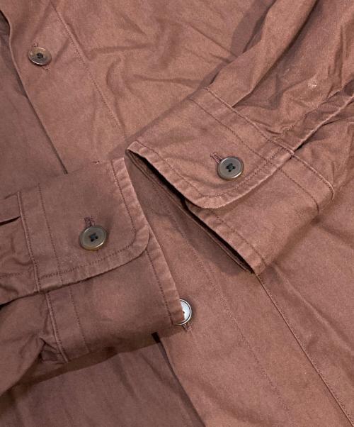 AURALEE（オーラリー）AURALEE (オーラリー) WASHED FINX TWILL BIG SHIRTS ブラウン サイズ:Lの古着・服飾アイテム