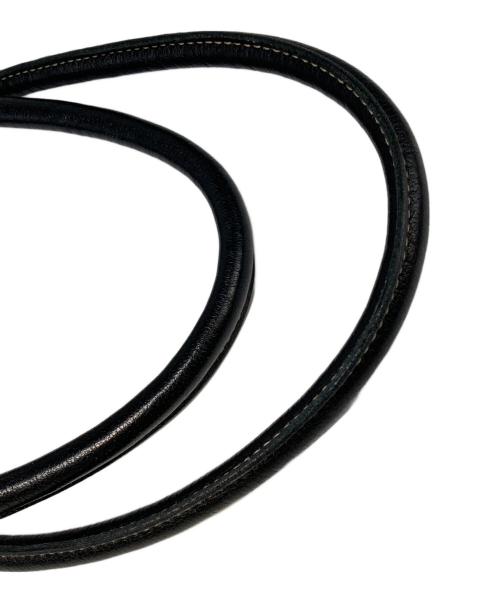 PRADA（プラダ）PRADA (プラダ) レザーハンドバッグ ブラックの古着・服飾アイテム