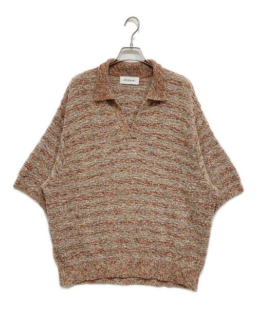 reverve（リバーブ）reverve (リバーブ) POLO SKIPPER KNIT ブラウン サイズ:Freeの古着・服飾アイテム