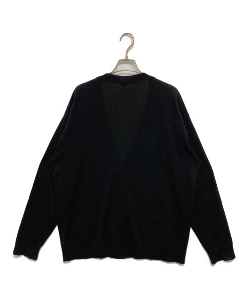 LOEWE（ロエベ）LOEWE (ロエベ) アナグラムロゴ刺繍カーディガン ブラック サイズ:Lの古着・服飾アイテム