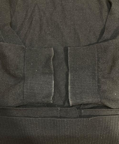 LOEWE（ロエベ）LOEWE (ロエベ) アナグラムロゴ刺繍カーディガン ブラック サイズ:Lの古着・服飾アイテム