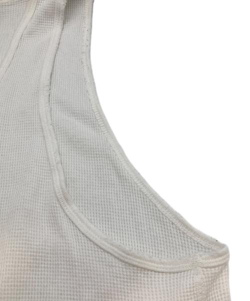 ANCELLM（アンセルム）ANCELLM (アンセルム) DAMAGE WAFFLE TANK TOP ホワイト サイズ:Mの古着・服飾アイテム
