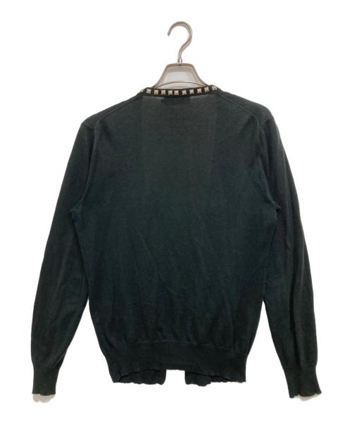 Hysteric Glamour（ヒステリックグラマー）Hysteric Glamour (ヒステリックグラマー) スタッズカーディガン ブラック サイズ:Mの古着・服飾アイテム