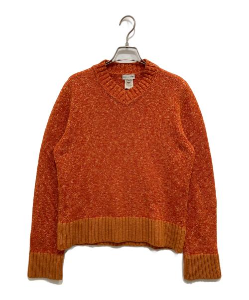 DRIES VAN NOTEN（ドリスヴァンノッテン）DRIES VAN NOTEN (ドリスヴァンノッテン) ウールアンゴラブレンドニット オレンジ サイズ:Mの古着・服飾アイテム