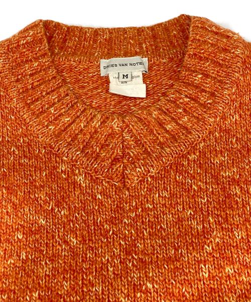 DRIES VAN NOTEN（ドリスヴァンノッテン）DRIES VAN NOTEN (ドリスヴァンノッテン) ウールアンゴラブレンドニット オレンジ サイズ:Mの古着・服飾アイテム
