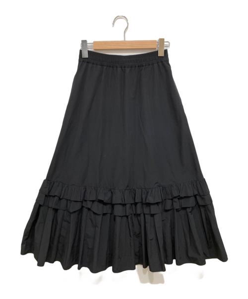 Loulou Willoughby（ルルウィルビー）Loulou Willoughby (ルルウィルビー) ハイカウントパピヨンスカート ブラック サイズ:Sの古着・服飾アイテム