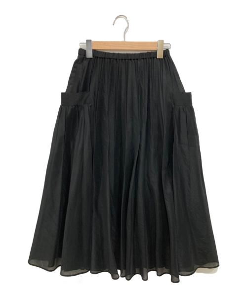 UNITED ARROWS TOKYO（ユナイテッドアローズトウキョウ）UNITED ARROWS TOKYO (ユナイテッドアローズトウキョウ) オーガンジーポケットフレアスカート ブラック サイズ:-の古着・服飾アイテム