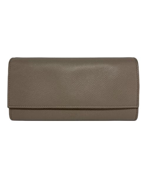 CELINE（セリーヌ）CELINE (セリーヌ) ラージフラップウォレット グレーの古着・服飾アイテム