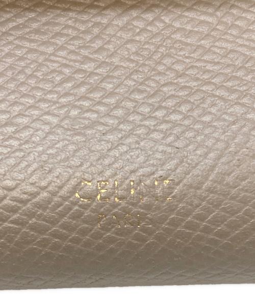 CELINE（セリーヌ）CELINE (セリーヌ) ラージフラップウォレット グレーの古着・服飾アイテム