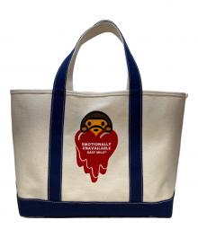A BATHING APE（ア ベイシング エイプ）の古着「BABY MILO TOTE BAG」｜ネイビー
