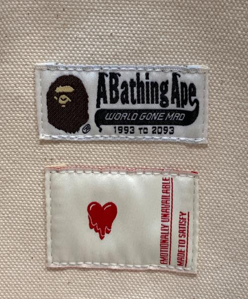 A BATHING APE（ア ベイシング エイプ）A BATHING APE (ア ベイシング エイプ) BABY MILO TOTE BAG ネイビーの古着・服飾アイテム