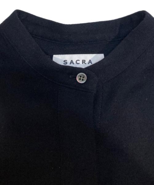 SACRA（サクラ）SACRA (サクラ) ウールプルオーバーワンピース ネイビー サイズ:Mの古着・服飾アイテム