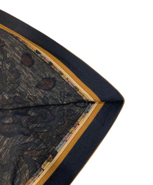 LEONARD FASHION（レオナールファッション）LEONARD FASHION (レオナールファッション) シルク混総柄ワンピース ブラウン サイズ:Mの古着・服飾アイテム