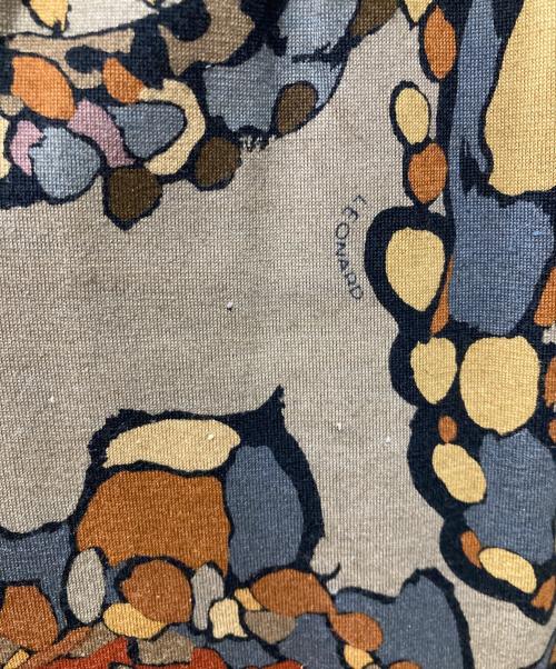 LEONARD FASHION（レオナールファッション）LEONARD FASHION (レオナールファッション) シルク混総柄ワンピース ブラウン サイズ:Mの古着・服飾アイテム