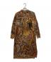 LEONARD FASHION (レオナールファッション) シルク混総柄ワンピース ブラウン サイズ:M：11000円