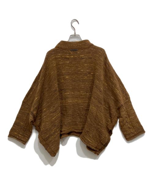 SDL 45R（フォーティーファイブアール）SDL 45R (フォーティーファイブアール) ウール紡のケーブルポンチョ ブラウン サイズ:サイズ表記なしの古着・服飾アイテム