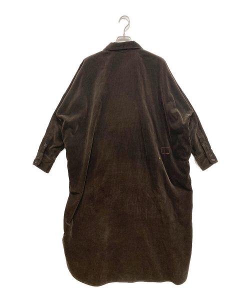 45R（フォーティファイブ・アール）45R (フォーティファイブ・アール) くてくてコーデュロイのドレス ブラウン サイズ:Free相当の古着・服飾アイテム