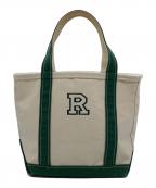 L.L.Beanエルエルビーン）の古着「BOAT AND TOTE SMALL OPEN-TOP」｜アイボリー×グリーン