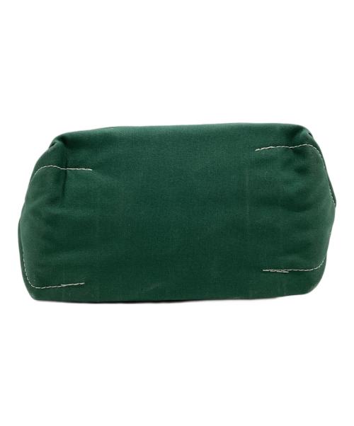 L.L.Bean（エルエルビーン）L.L.Bean (エルエルビーン) BOAT AND TOTE SMALL OPEN-TOP アイボリー×グリーンの古着・服飾アイテム