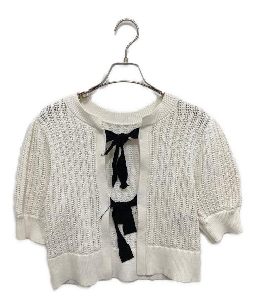 Loulou Willoughby（ルルウィルビー）Loulou Willoughby (ルルウィルビー) 2WAYリボンプルオーバー ホワイト サイズ:2の古着・服飾アイテム