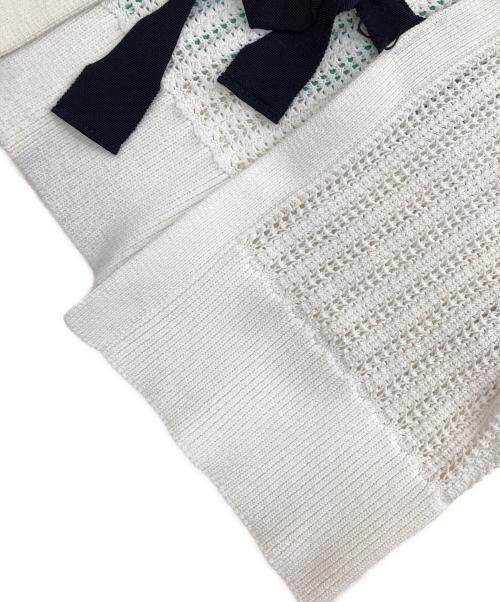 Loulou Willoughby（ルルウィルビー）Loulou Willoughby (ルルウィルビー) 2WAYリボンプルオーバー ホワイト サイズ:2の古着・服飾アイテム