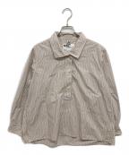 MHLエムエイチエル）の古着「PYJAMA STRIPE COTTON」｜ブラウン