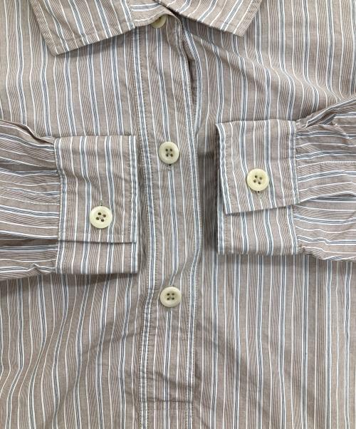 MHL（エムエイチエル）MHL (エムエイチエル) PYJAMA STRIPE COTTON ブラウン サイズ:1の古着・服飾アイテム