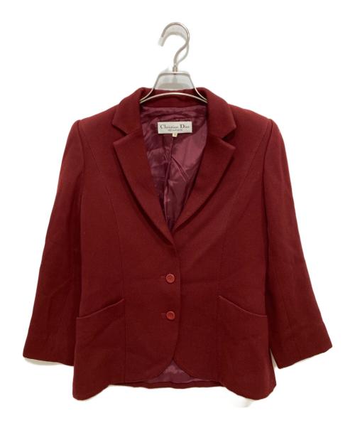 Christian Dior（クリスチャン ディオール）Christian Dior (クリスチャン ディオール) テーラードジャケット レッド サイズ:Mの古着・服飾アイテム