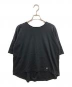 DRESSTERIORドレステリア）の古着「バックタックハーフスリーブプルオーバー」｜ブラック