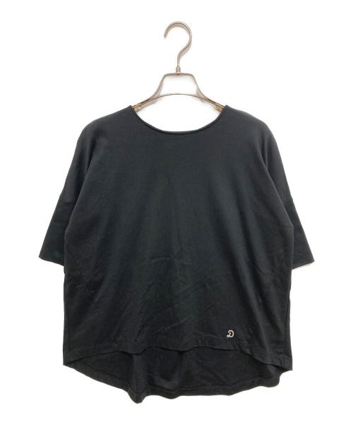 DRESSTERIOR（ドレステリア）DRESSTERIOR (ドレステリア) バックタックハーフスリーブプルオーバー ブラック サイズ:36の古着・服飾アイテム