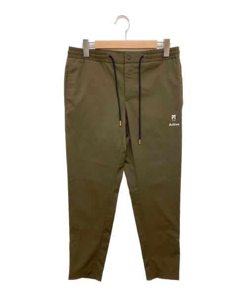 PT TORINO（ピーティートリノ）PT TORINO (ピーティートリノ) ACTIVE スラックス オリーブ サイズ:48の古着・服飾アイテム