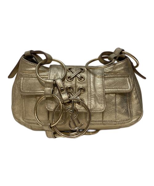 Yves Saint Laurent（イヴサンローラン）Yves Saint Laurent (イヴサンローラン) リングショルダーバッグ ゴールドの古着・服飾アイテム