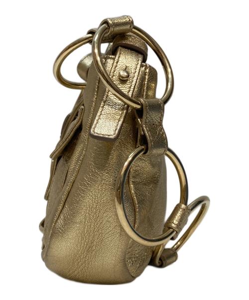 Yves Saint Laurent（イヴサンローラン）Yves Saint Laurent (イヴサンローラン) リングショルダーバッグ ゴールドの古着・服飾アイテム