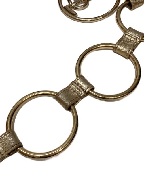 Yves Saint Laurent（イヴサンローラン）Yves Saint Laurent (イヴサンローラン) リングショルダーバッグ ゴールドの古着・服飾アイテム